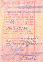 Бенинская виза