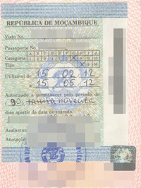 Мозамбикская виза