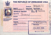 Зимбабве виза